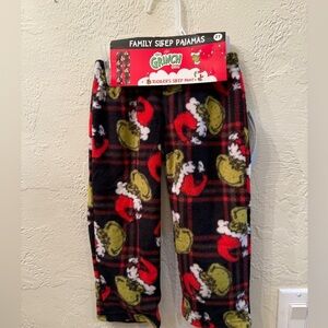 The Grinch Dr. Seuss 2T Toddler Christmas Holiday Pajama Bottoms Family Pj’s